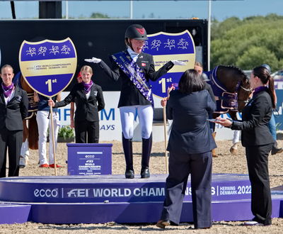 Paradressage
præmieoverrækkelse grad 2 og 4
Keywords: lap of honour;pt;goerklintgaards quater;katrine kristensen;sailor&#039;s blue;pepo puch;lee pearson;breezer